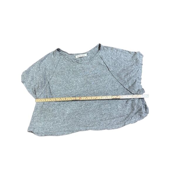 We The Free Weekend Linen Blend Tee In Gray Sz S - Picture 8 of 8